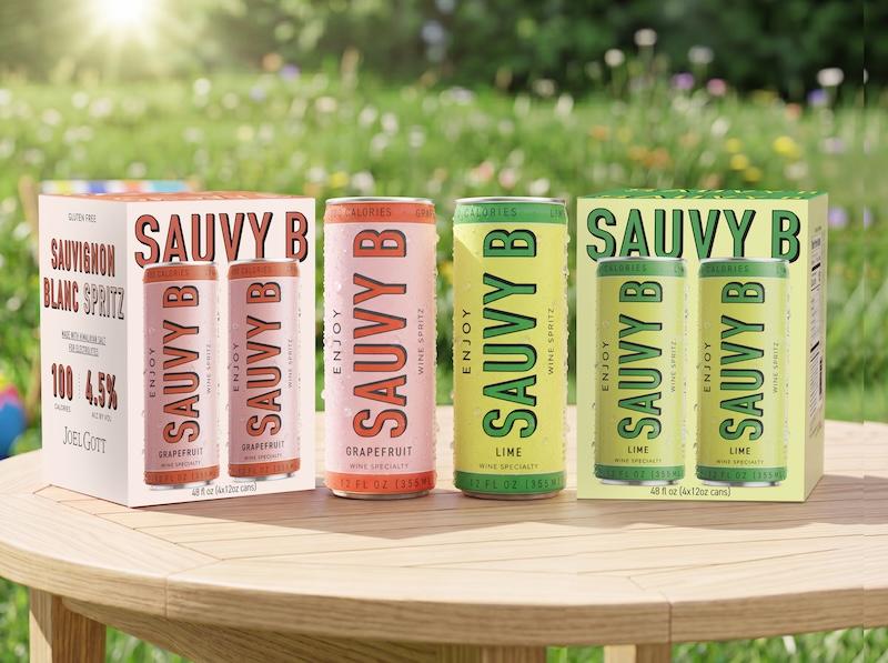 jgw  sauvy b cans packs lifestyle table