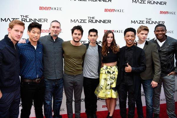 Actors Dylan O'Brien and Thomas Brodie-Sangster attend the Maze News  Photo - Getty Images