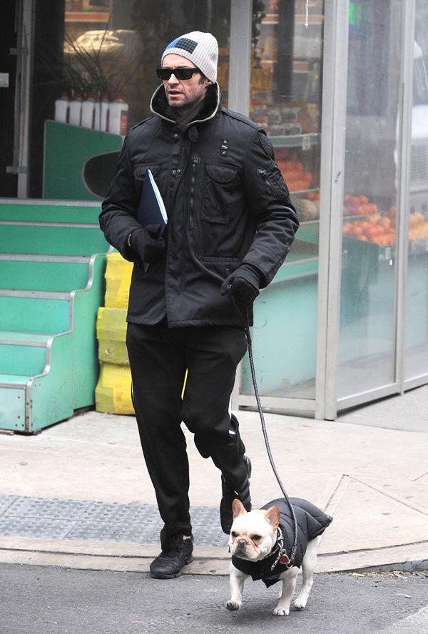 Hugh Jackman Walks Ava To School