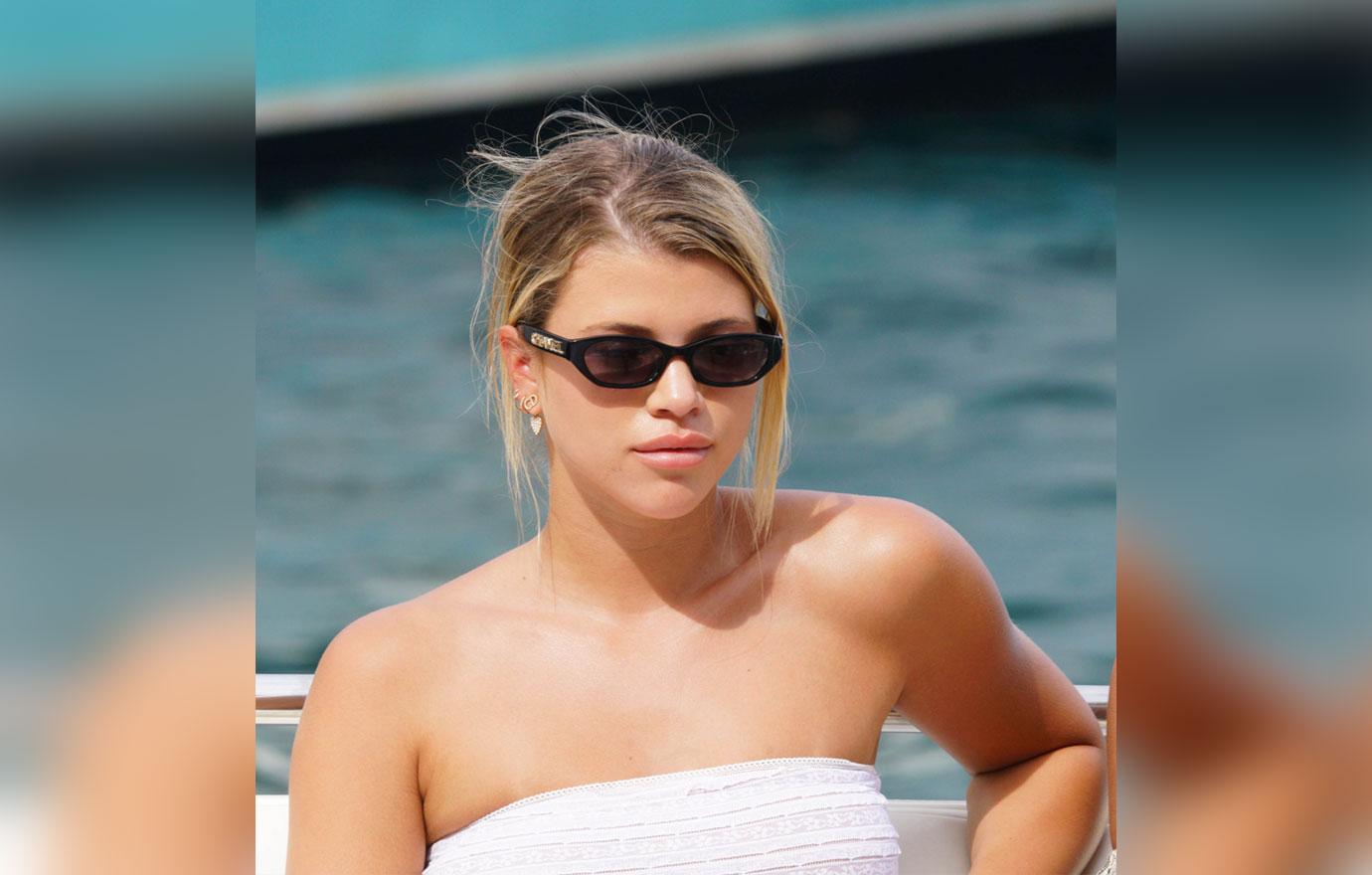 Sofia Richie and Scott Disick in Portofino