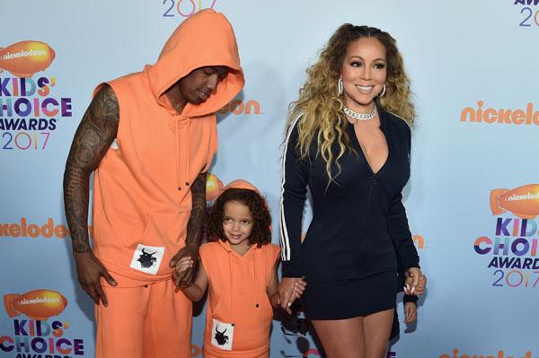 Nick cannon mariah carey match twins kids choice awards 01