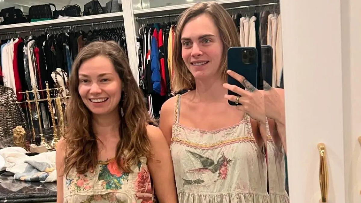 Photo of Cara Delevingne and Minke started dating in 2022.