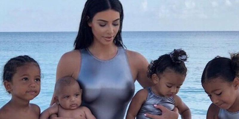 Kim Kardashian And Her Kids Bahamas