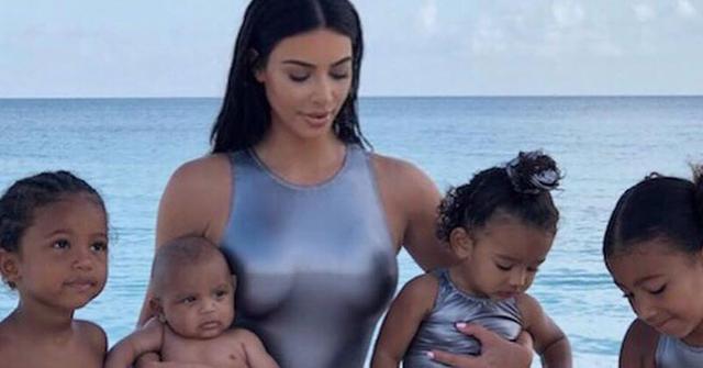 Kim Kardashian And Her Kids Bahamas