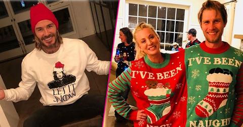 celebs ugly christmas sweaters pics pp 1