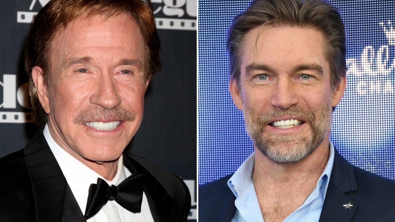 Split photo of Chuck Norris and Judson Mills