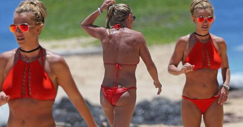 britney spears sexy red bikini