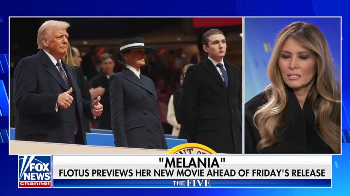 image of The first lady said Barron Trump was involved in Donald Trump’s campaign.