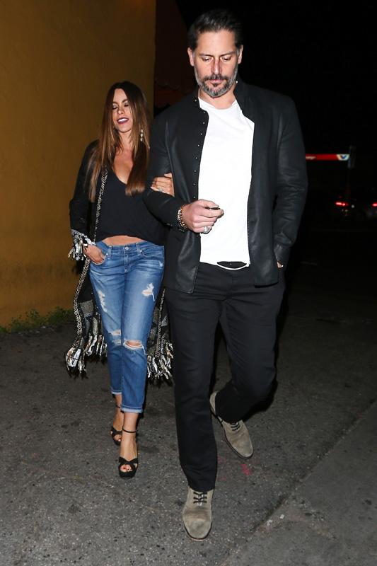 *EXCLUSIVE* Sofia Vergara and Joe Manganiello enjoy a date at Osteria Mozza