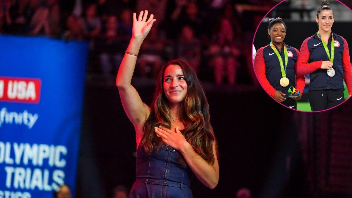 photo of Aly Raisman and Simone Biles. 