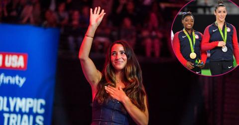 photo of Aly Raisman and Simone Biles.
