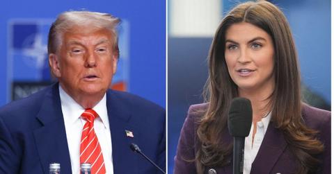 photo of Donald Trump and Kaitlan Collins