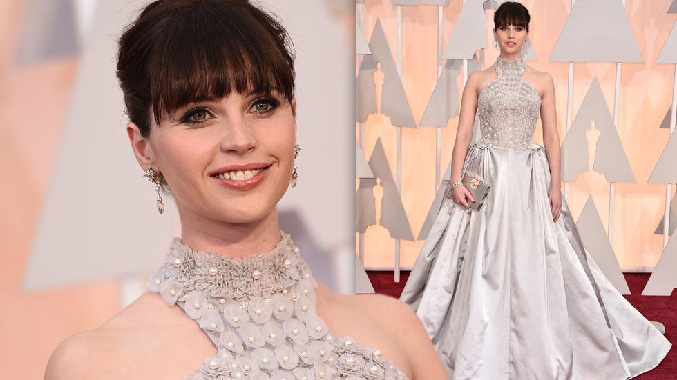 Felicity jones 2015 oscars arrivals 03