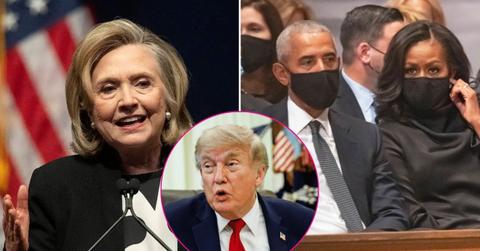 image of Hillary, trump, Obamas