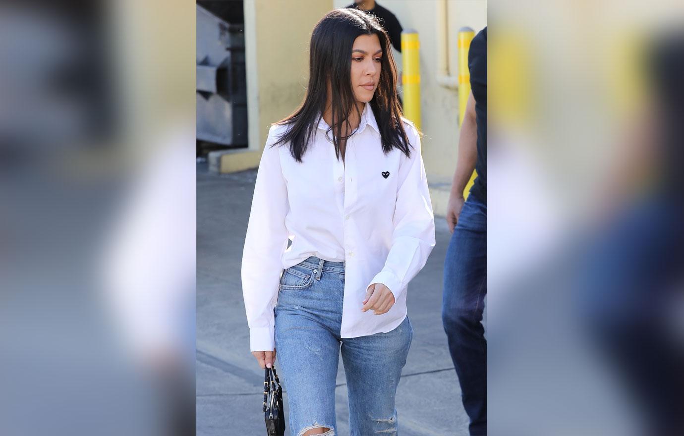 Kim and Kourtney do lunch at their favorite Armenian restaurant, Carousel