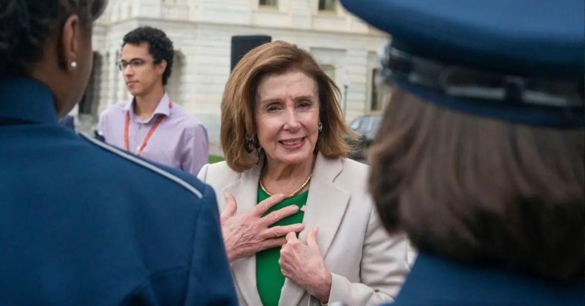 image of Nancy Pelosi threatened to punch Donald Trump ahead of the January 6, 2021, insurrection. 