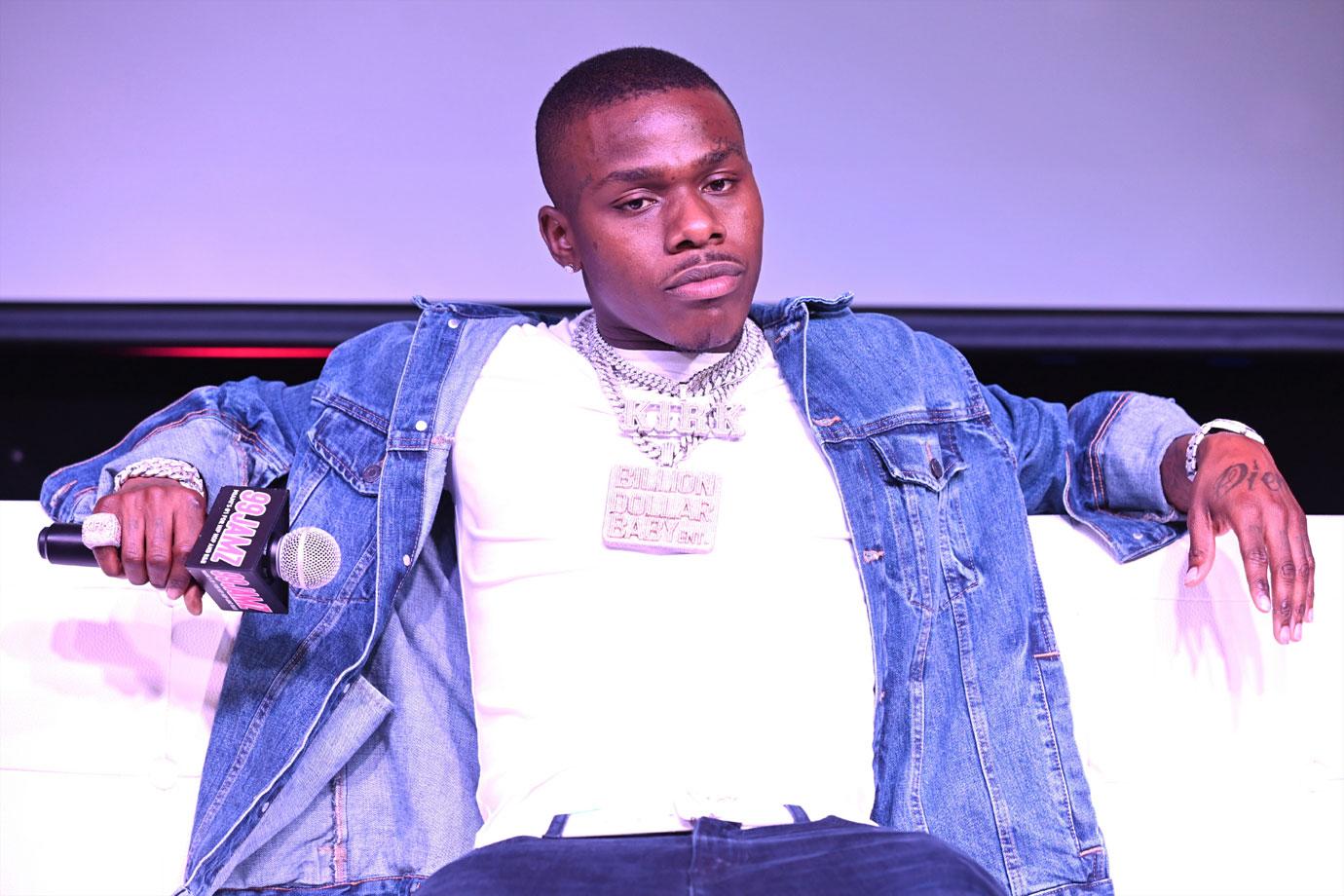 DaBaby Being Interviewed On Couch