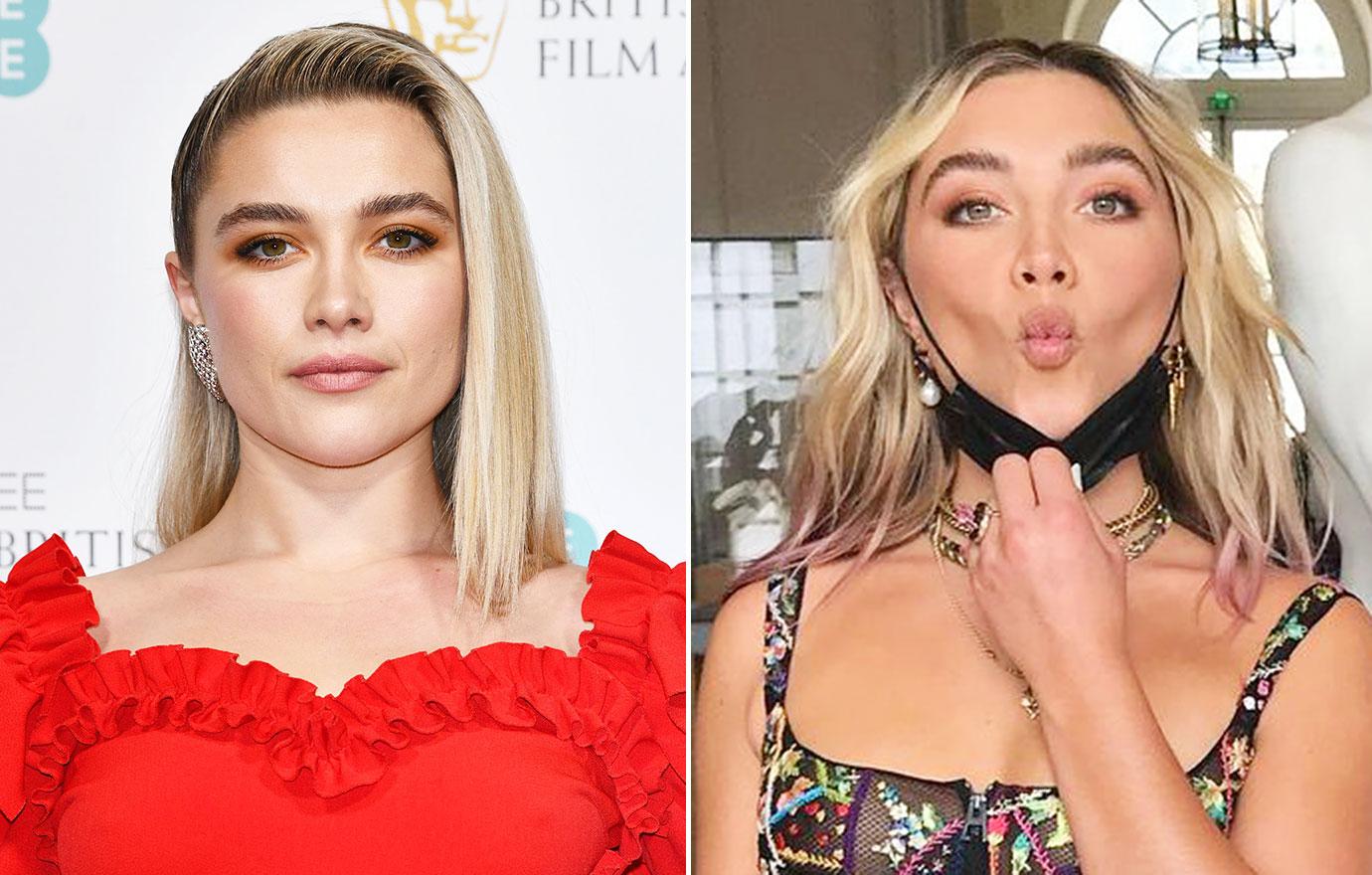 florence pugh hair transformation