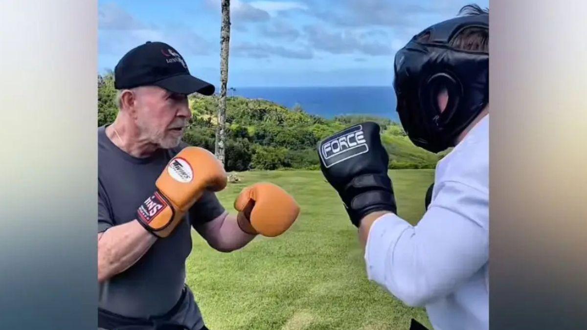 image of Chuck Norris boxed on his birthday. 