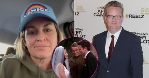 Split photo of Mia Perry and Matthew Perry