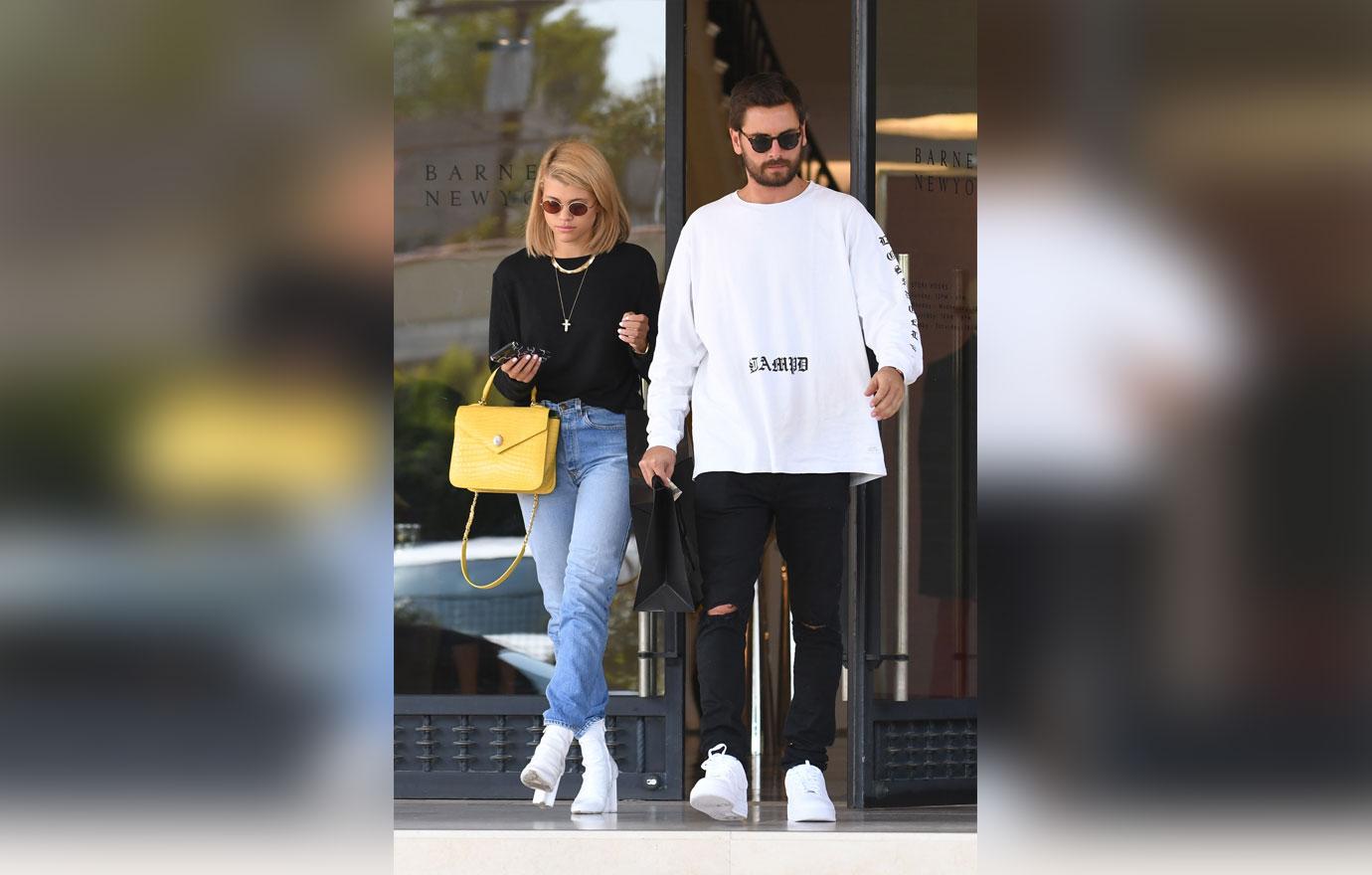 Sofia Richie and Scott Disick spend their day shopping together at Barneys NY