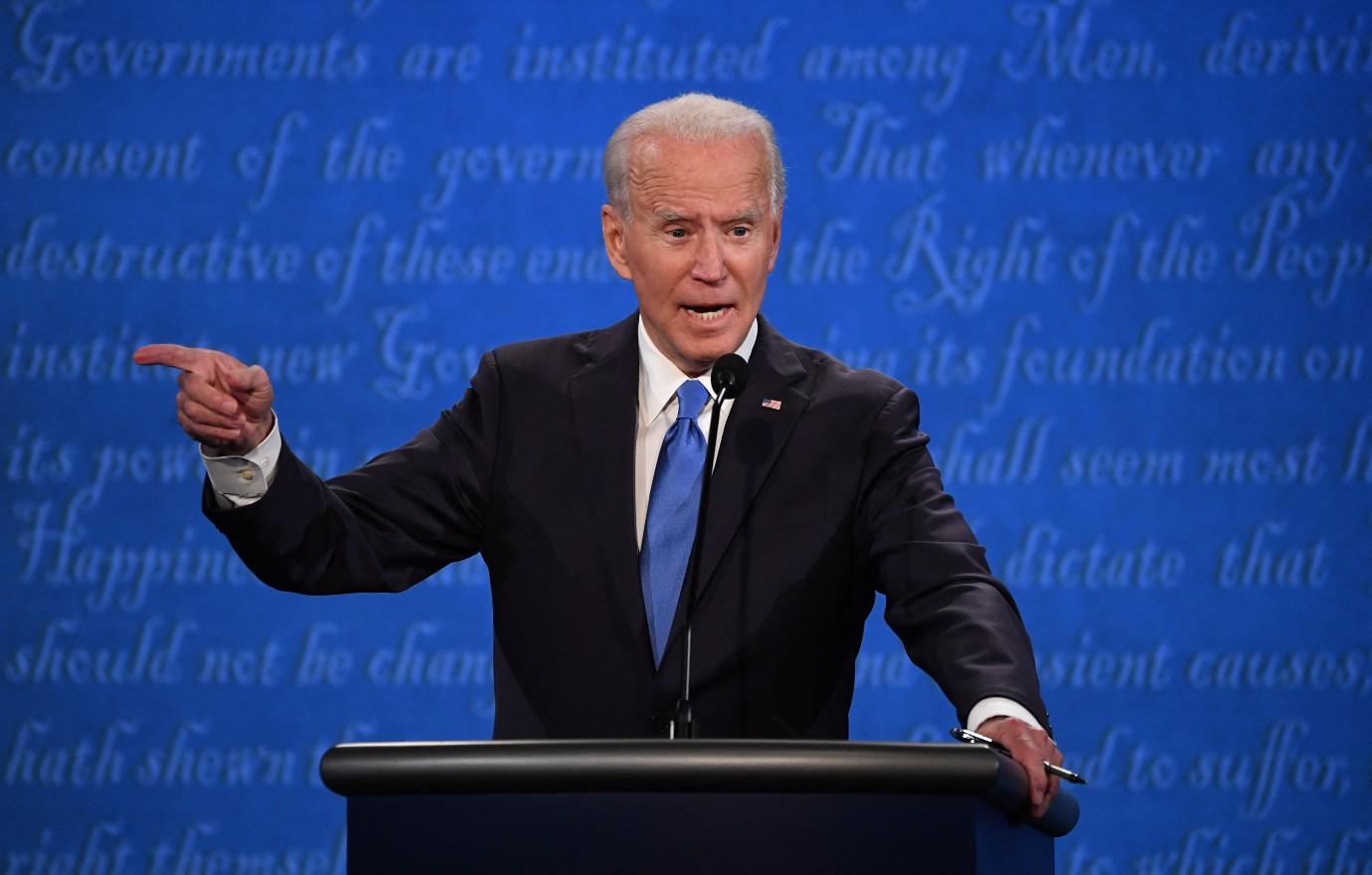 donald trump slams joe biden worst debater hes ever faced