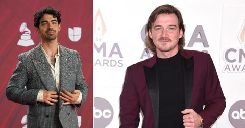 Photo of Joe Jonas; picture of Morgan Wallen.