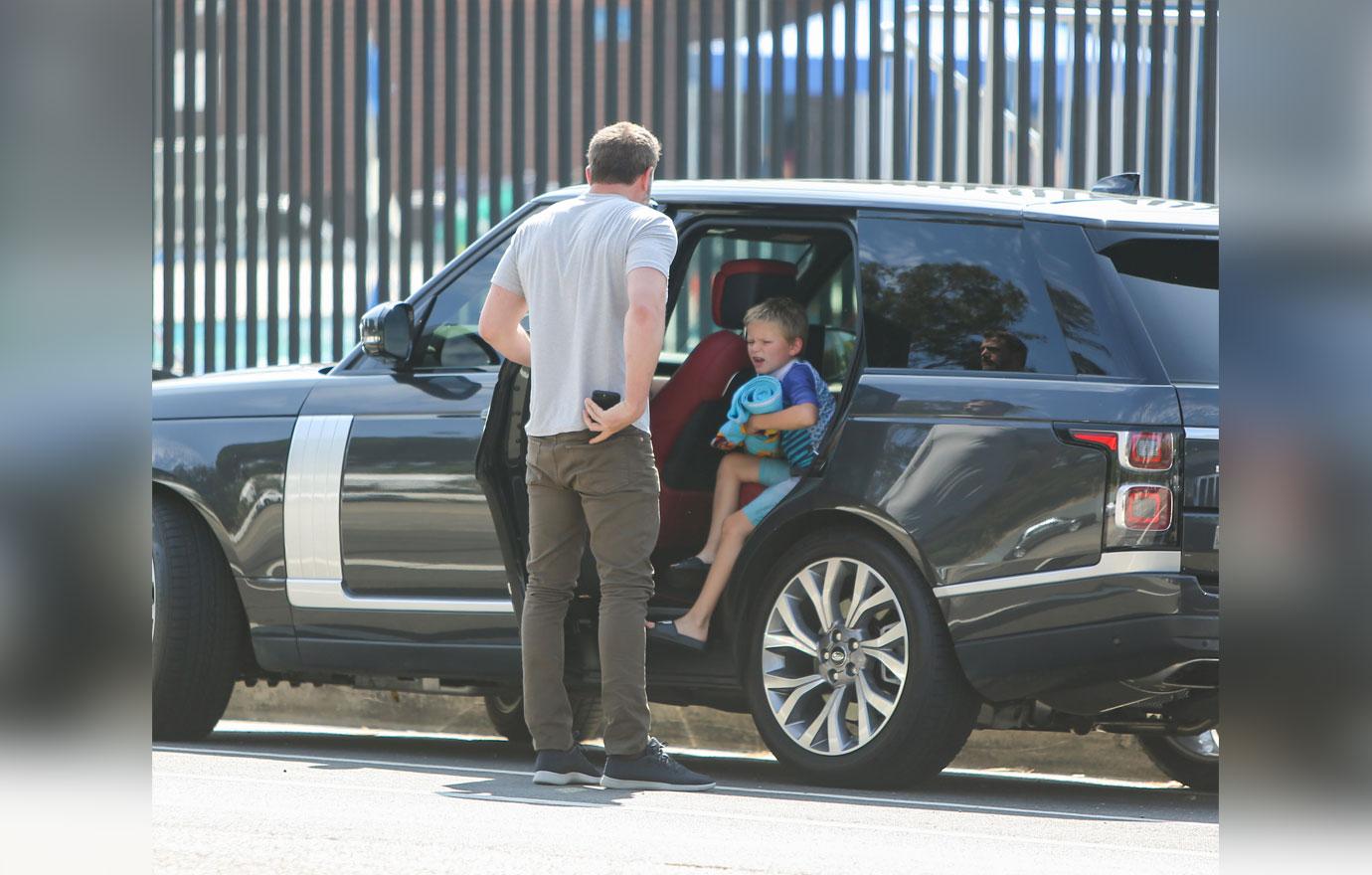 Ben Affleck taking his son to swim lessons