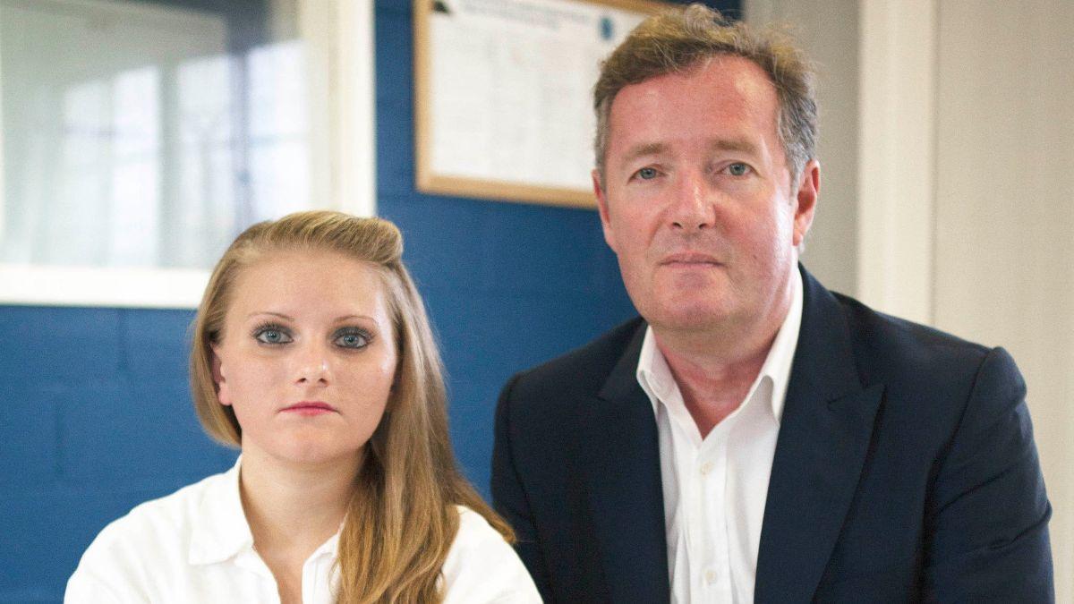 Image of Piers Morgan called Erin Caffey one of the 'most dangerous people' he'd ever encountered.