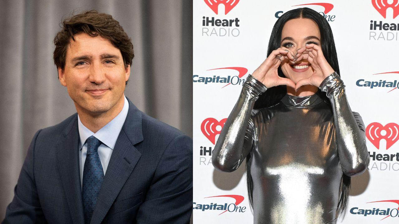 Image of Trudeau and Perry in separate occasions.