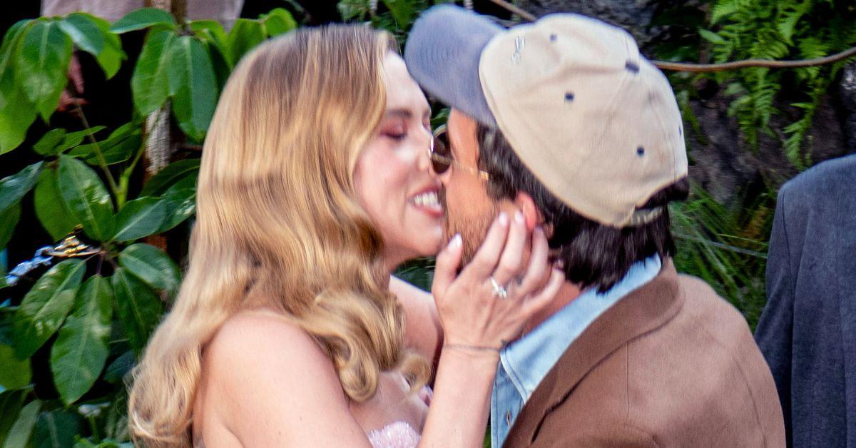 married scarlett johansson spicy kiss jonathan bailey watch