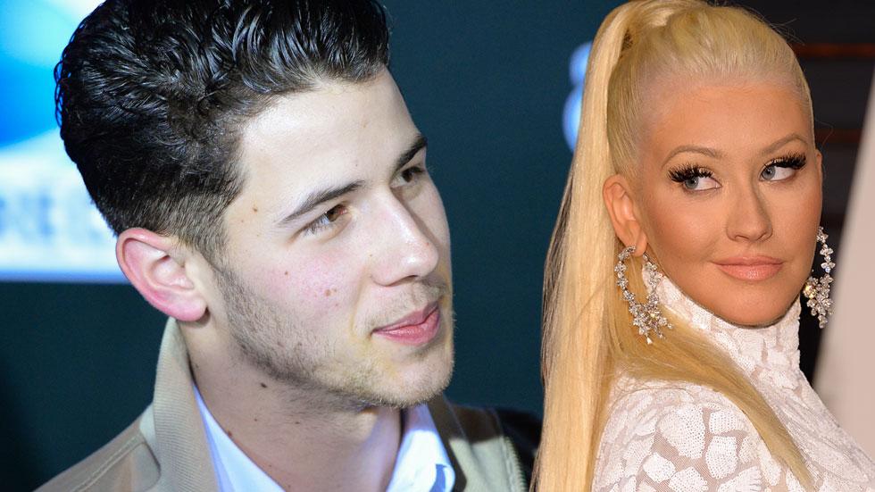 Christina aguilera nick jonas flirting