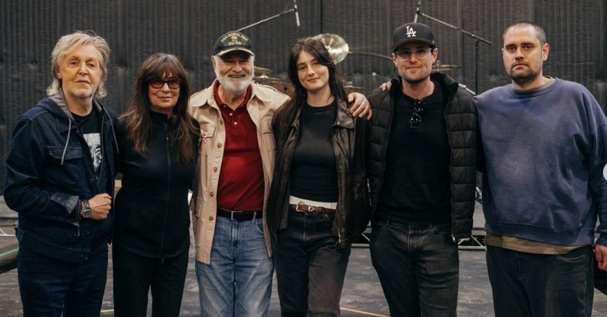 image of Paul McCartney rob and Michele Reiner Jake, Romy and nick Reiner