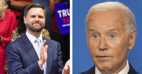 Photo of J.D. Vance and Joe Biden.