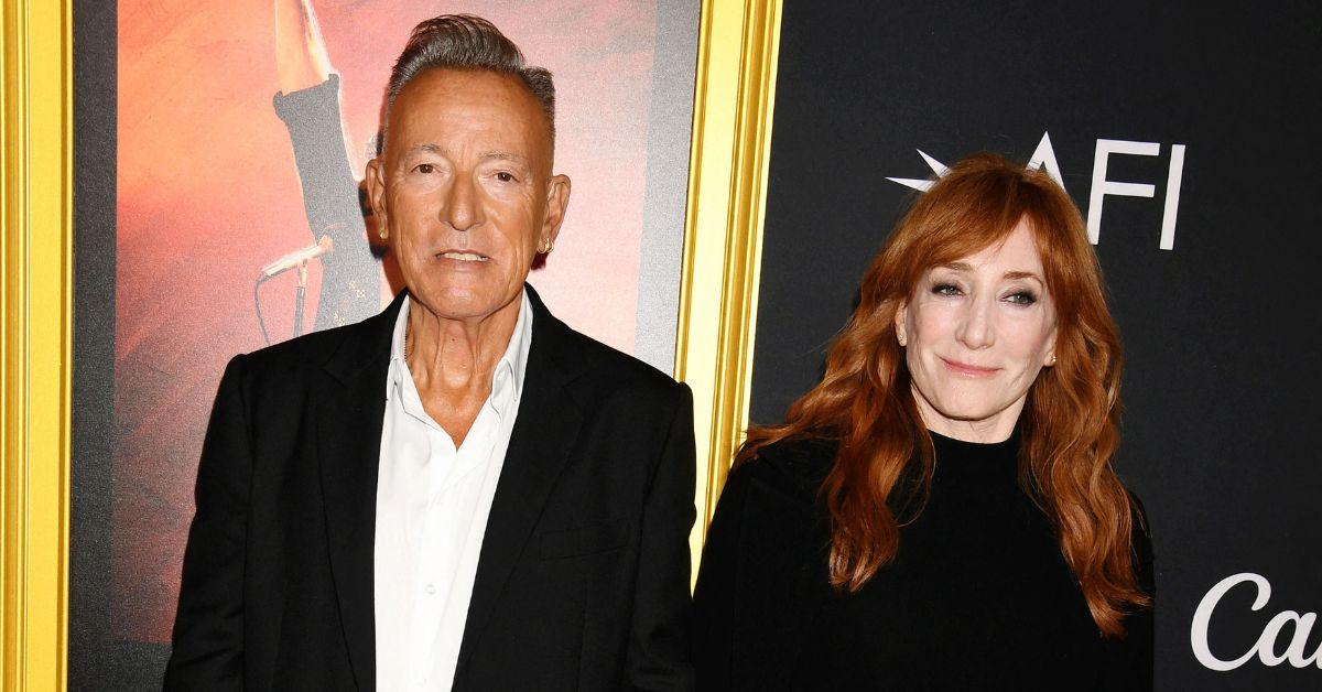 Photo of Patti Scialfa and Bruce Springsteen first met at a bar in the 1980s.