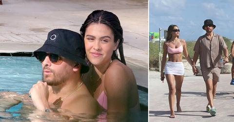 scott disick amelia hamlin hit the beach in miami