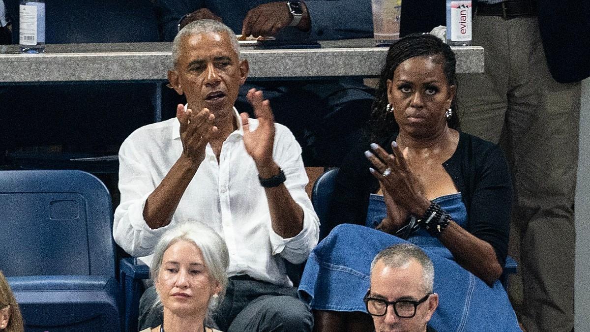 image of Michelle Obama said the country hasn't been this 'janky' for a while. 