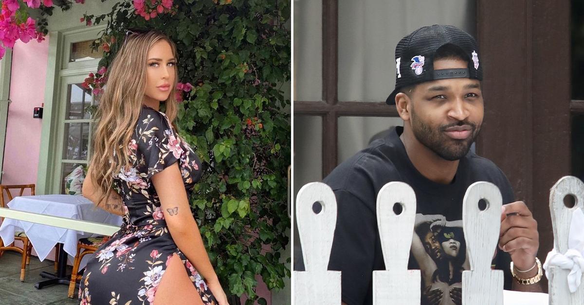 maralee nichols steps out baby boy first sighting tristan thompson confirmed father pp