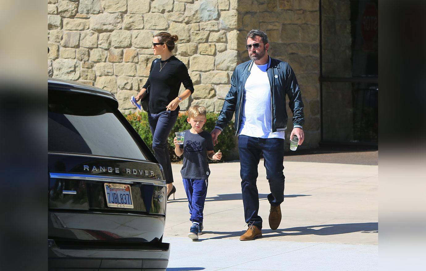 Ben Affleck and Jennifer Garner at church