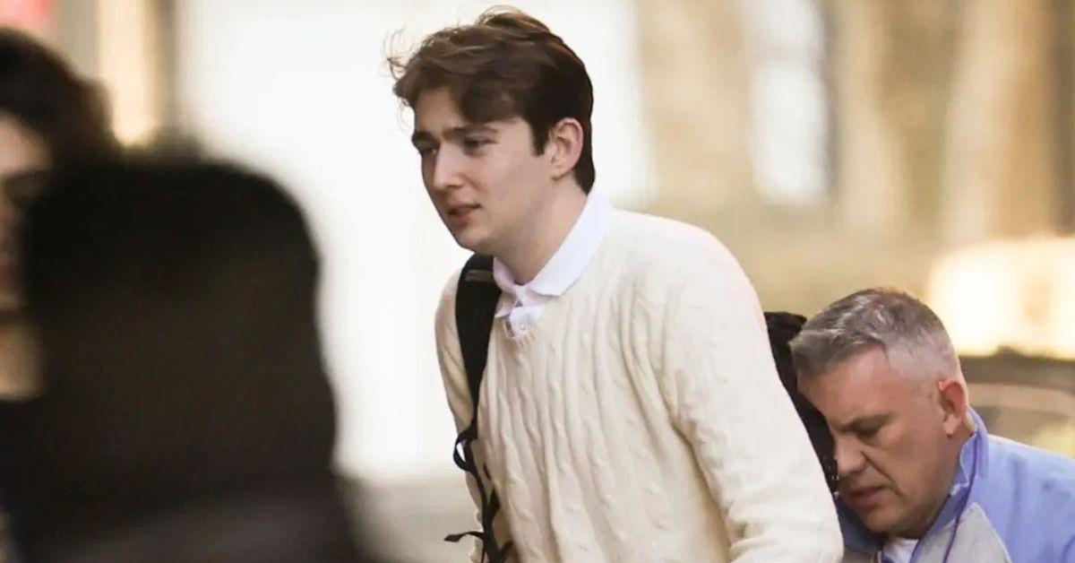 image of Barron Trump no longer attends New York University's Manhattan campus.