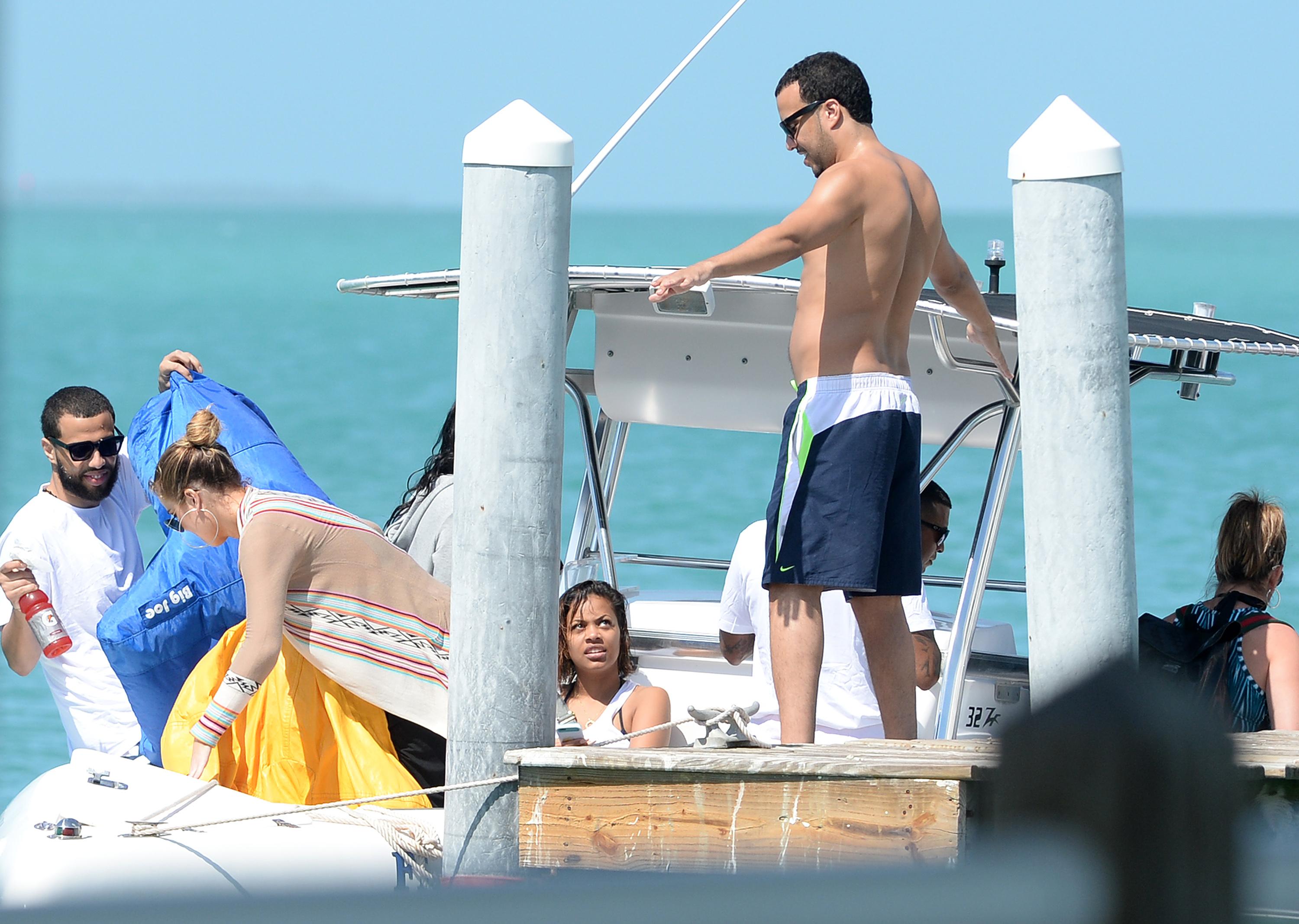 EXCLUSIVE: INF &#8211; Khloe Kardashian And French Montana Are Seen Together On A Boat in Key West