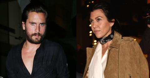 Kourtney Kardashian goes to Mastros Steakhouse with a friend