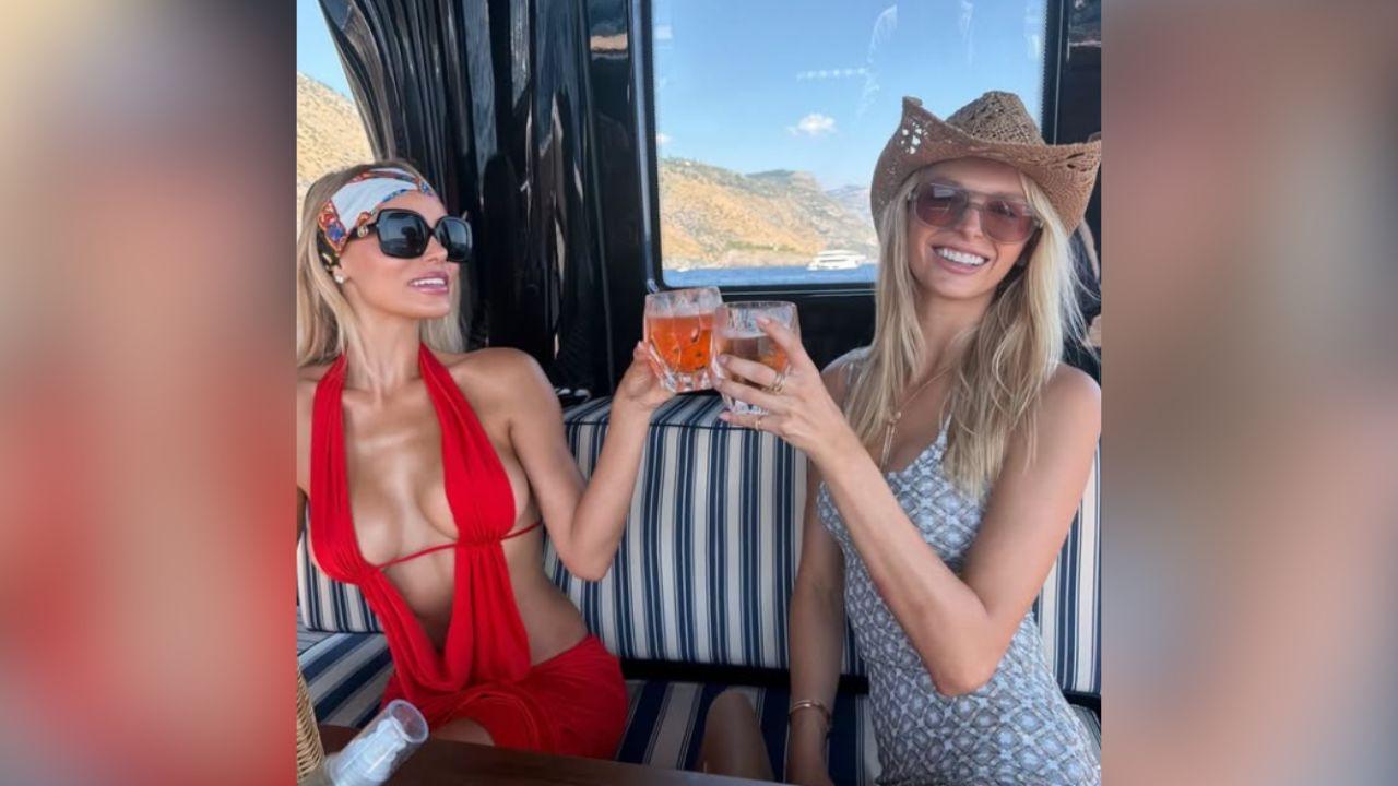 image of Brooks Nader previously sparked an online debate after photos showed her topless on a yacht while her father, Breaux Nader, was nearby.