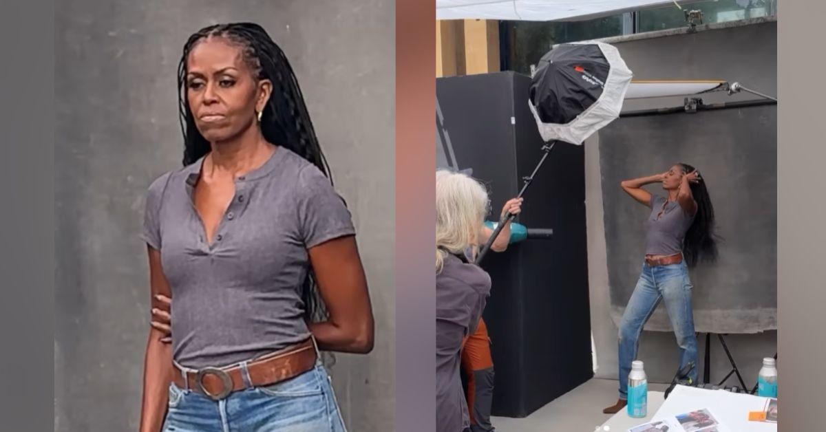 image of Fans quickly noticed the former first lady's slimmer figure.