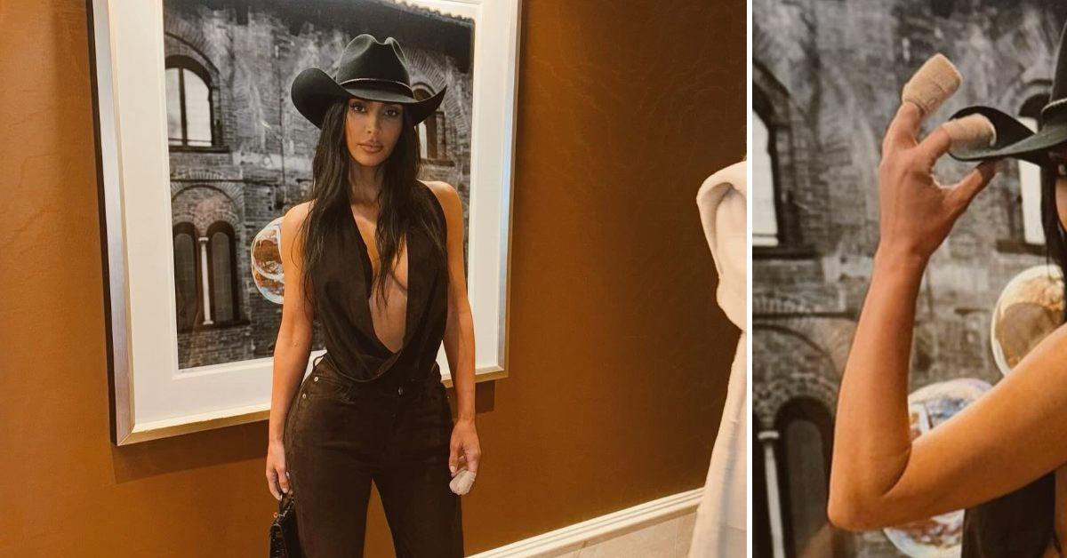 Kardashian fans catch a quick glimpse of Kim showing off her tiny