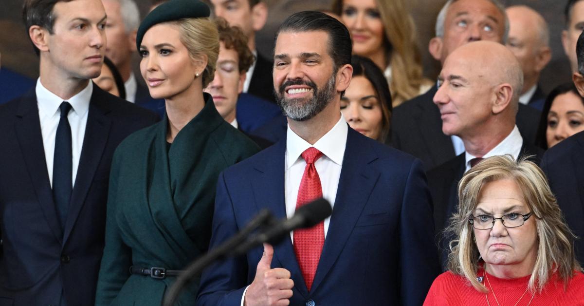 donald trump jr crying inauguration father trolled