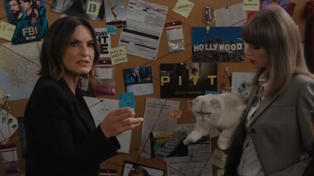 Image of Mariska Hargitay and Taylor Swift.