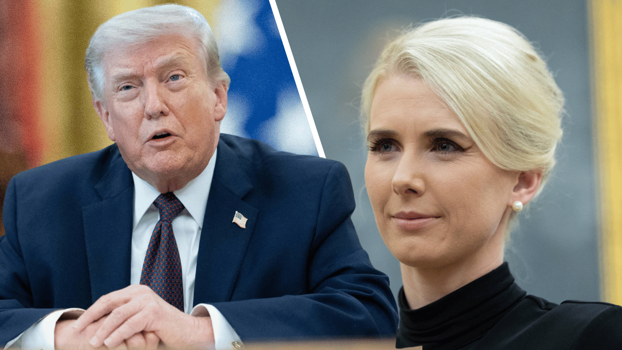 split of Natalie Harp, Donald Trump.