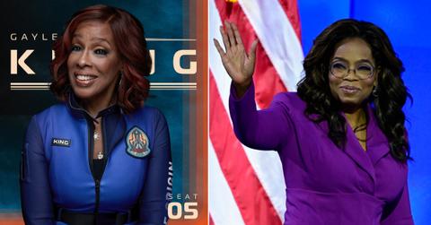 Photo of Gayle King; picture of Oprah Winfrey.