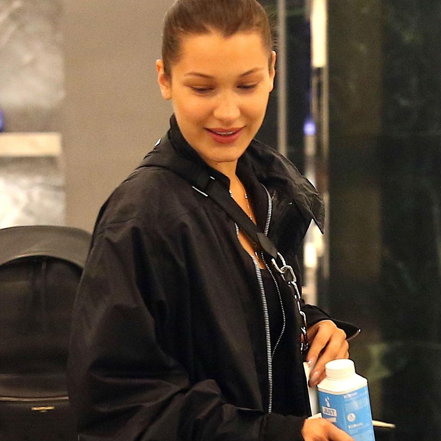 Bella Hadid Goes Shopping In NYC Photos water